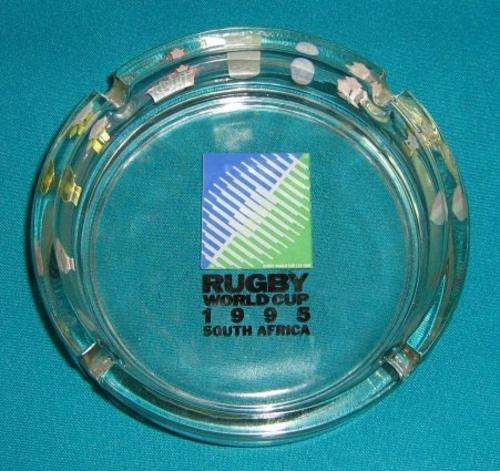 HEAVY GLASS RUGBY WORLD CUP 1995 ASHTRAY