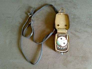 OLD HORVEX 3 GERMANY LIGHT METER IN LEATHER CASE