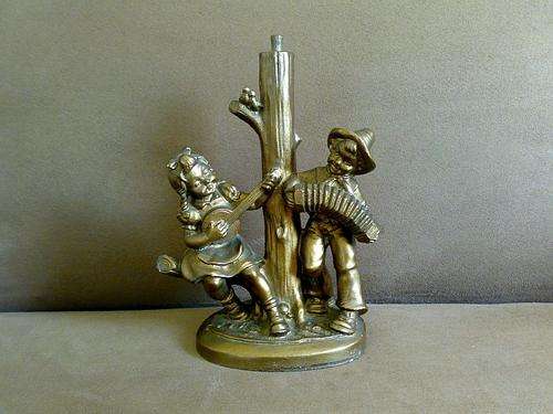 LOVELY BRONZE COLOURED BOY/ GIRL FIGURE