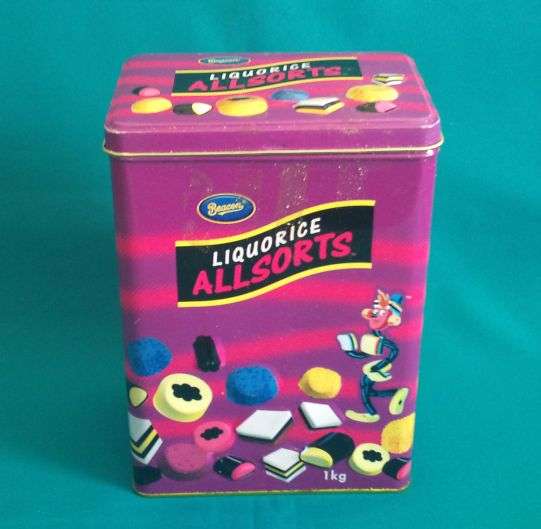 1 KG LIQUORICE ALLSORTS TIN