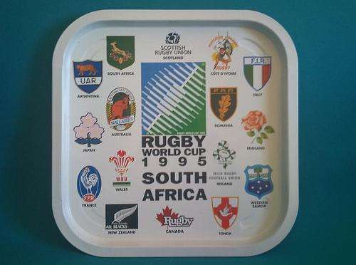 RUGBY WORLD CUP 1995 TIN TRAY