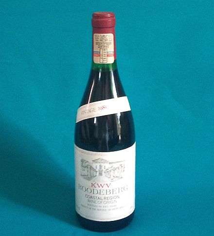 BOTTLE OF "KWV ROODEBERG 1985 VINTAGE" WINE