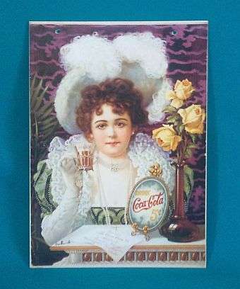 "DRINK COCA-COLA" TIN/ METAL SIGN