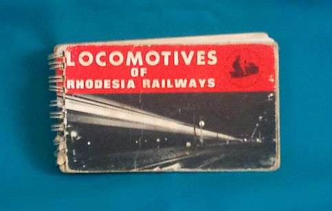 LOCOMOTIVES OF RHODESIA RAILWAYS BOOKLET