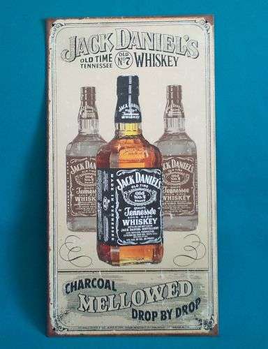 JACK DANIEL'S OLD TIME WHISKEY TIN SIGN FOR YOUR BAR