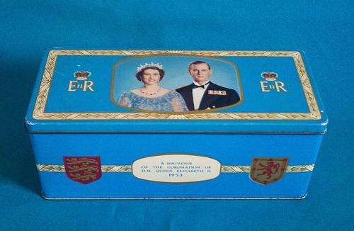 CORONATION OF QUEEN ELIZABETH II 1953 TIN