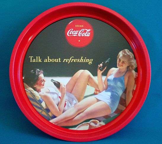 COCA-COLA ADVERTISING TIN TRAY