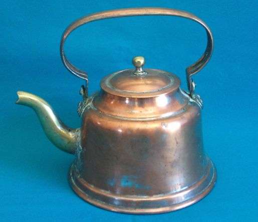 OLD COPPER & BRASS KETTLE