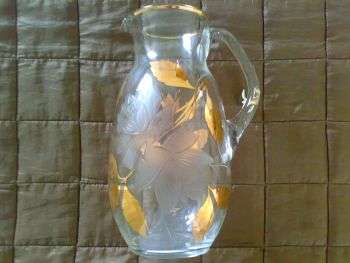 BEAUTIFUL OLD GLASS JUG