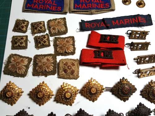 Royal Marines badges buttons