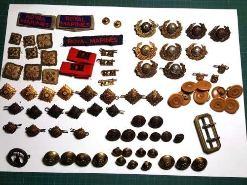 Royal Marines badges buttons