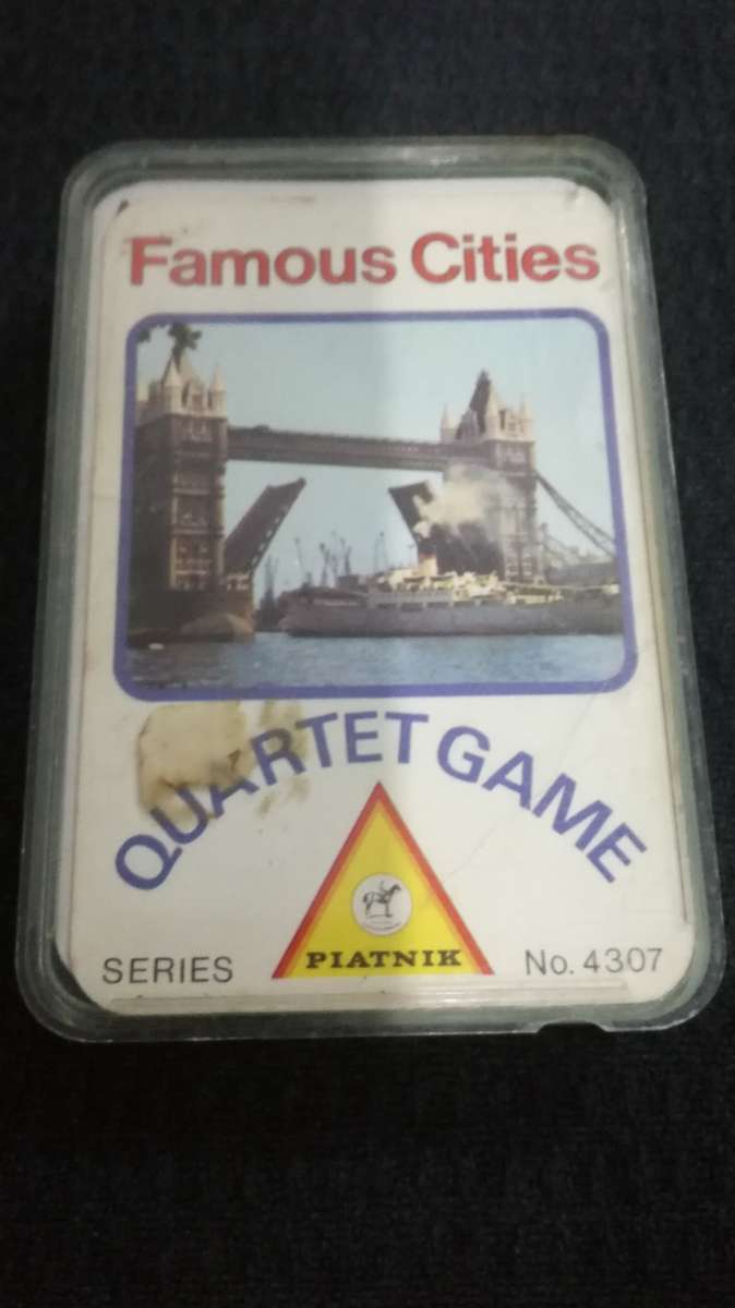 Card Games Collectors` Quartet Game Famous Cities