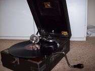 His Masters Voice Wind-Up Gramaphone