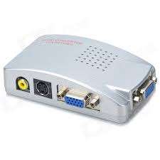 PC VGA to TV Video Av adapter Converter video Switch Box