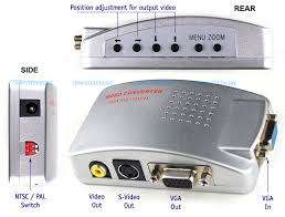 PC VGA to TV Video Av adapter Converter video Switch Box
