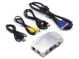 PC VGA to TV Video Av adapter Converter video Switch Box