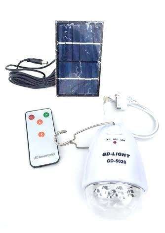SOLAR LED DIMMABLE LAMP WITH USB INPUT WITH REMOTE GD-5020