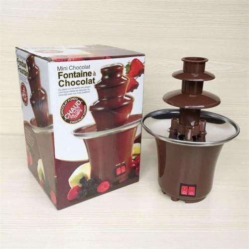 3 LAYERS MINI CHOCOLATE FOUNTAIN FONDUE WATERFALL MAKER