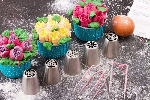 12pcs FLOWER RUSSIAN ICING PIPING NOZZELS