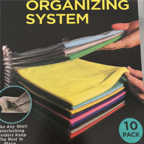 T-SHIRT ORGANIZING SYSTEM 10 PACK