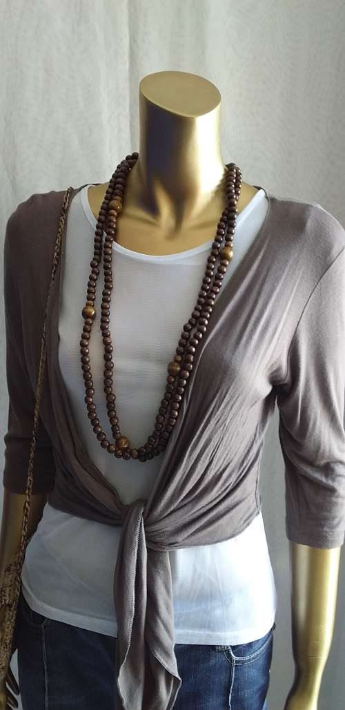 Ladies short Brown Cardigan Small/medium