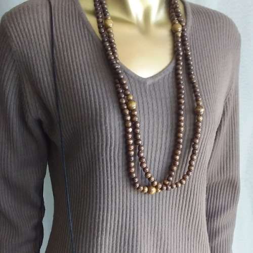 Ladies Brown Jersey Small