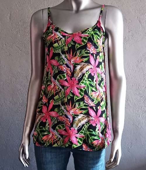 Pink Floral Top size small