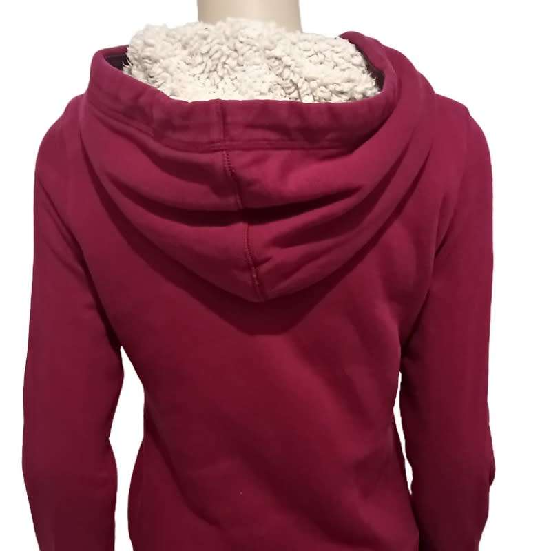 Burgundy Hoody with wool lining size Medium