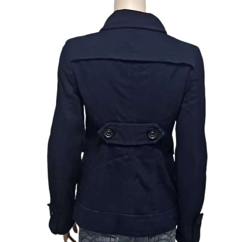 Navy Trench short coat from Mango Suit size medium