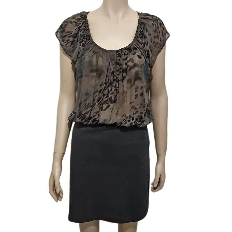 Brown, Black and grey mini dress size medium