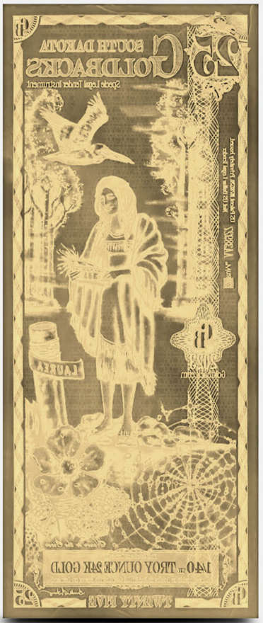 South Dakota 50 Goldback Note 1/20 oz 24k