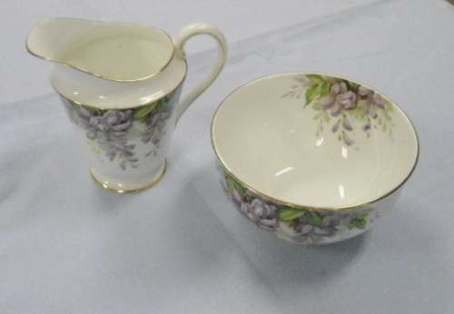 ROYAL STANDARD "WISTARIA" MILK JUG & SUGAR BOWL