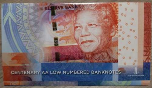 ***HOT OFF THE PRESS!!** SPECIAL Madiba Centenary Issue**Super Low Number - FULL UNC Set #AA494*****