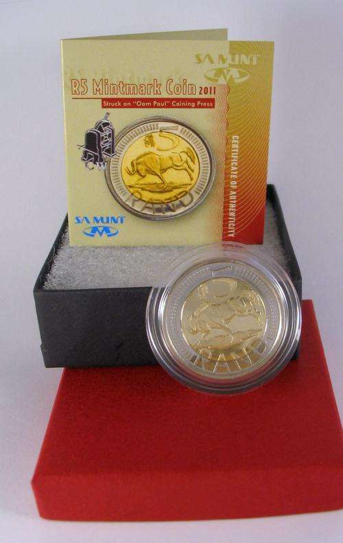 ****Oom Paul**** 2011 R5 Mintmark Coin encapsulated and boxed with certificate****