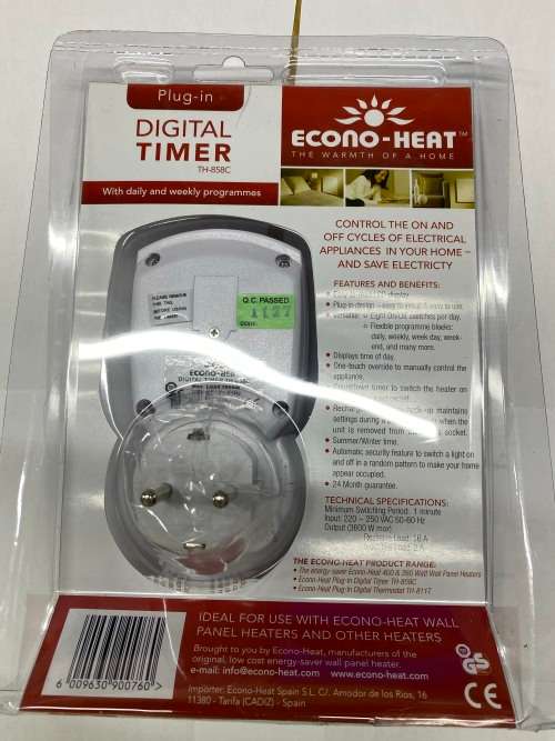 Plug in digital programmable timers with built in rechargable back up battery