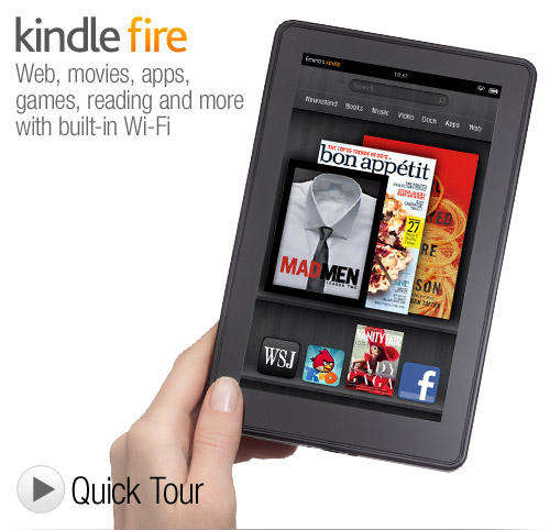 Kindle Fire 7" with cover and screen protector