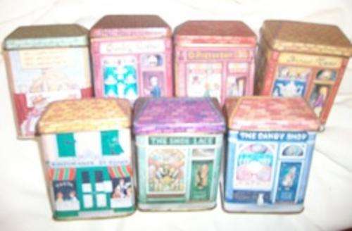 7 Mini Tin Town Tins