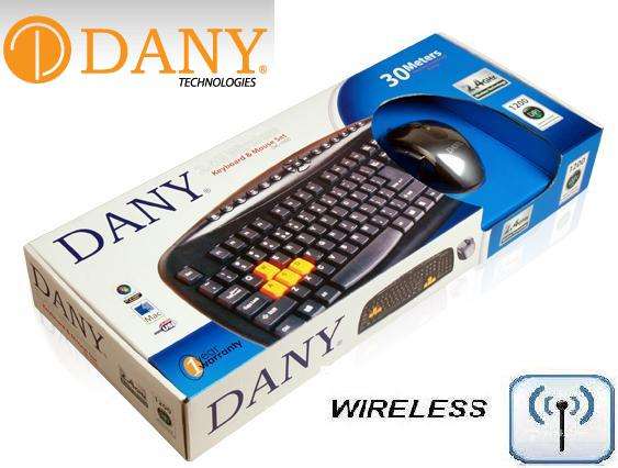DANY 2.4GHz WIRELESS MULTIMEDIA KEYBOARD AND MOUSE - Like New - Hardly Used!