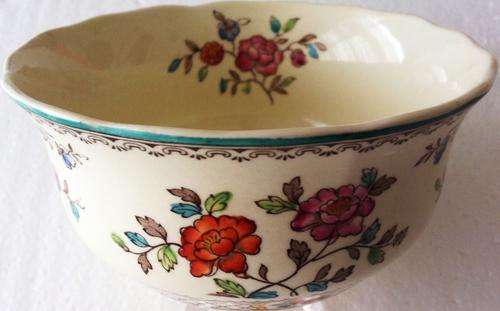 Vintage Copeland Spode's "Royal Jasmine" Sugar Pot! Slight crazing underneath, no chips or cracks!