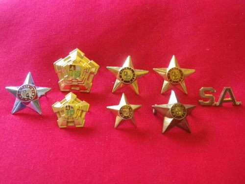 SADF - BORDER WAR PERIOD - VARIOUS RANK STARS / PIPS LOT