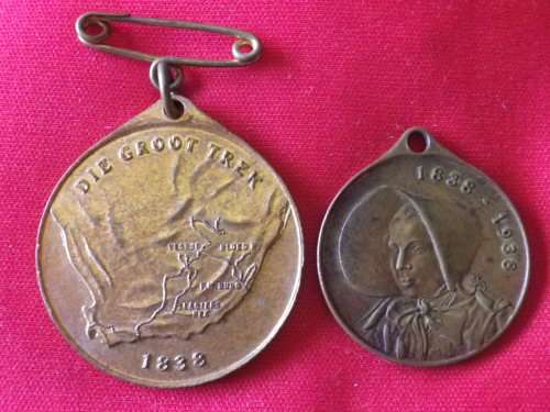 SA - CENTENARY OF THE GREAT TREK COMMEMORATIVE MEDALLIONS