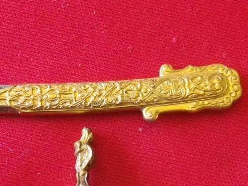 BRAZIL - (HIGH RANKING) OFFICERS PRESENTATION MINIATURE SWORD, APPROX 153MM LENGTH
