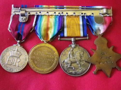 GREAT BRITAIN / SOUTH AFRICA - WW I - MEDAL GROUP TO PVT. JOHN BLACK DUNLOP ENSLIN'S HORSE