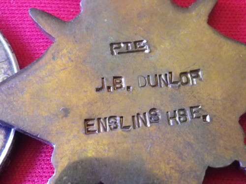 GREAT BRITAIN / SOUTH AFRICA - WW I - MEDAL GROUP TO PVT. JOHN BLACK DUNLOP ENSLIN'S HORSE