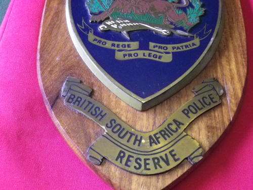 RHODESIA- BSAP RESERVE  PLAQUE - UDI PERIOD