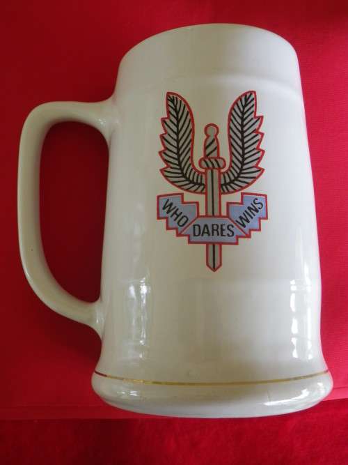 RHODESIA - SAS C SQUADRON COMMEMORATIVE MUG UDI PERIOD -  NORBEL SALISBURY, RHODESIA