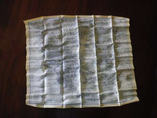 GREAT BRITAIN - WW II BARTHOLOMEW SILK ESCAPE MAP OF EUROPEAN THEATRE AS USED BY RAF, POW'S ETC