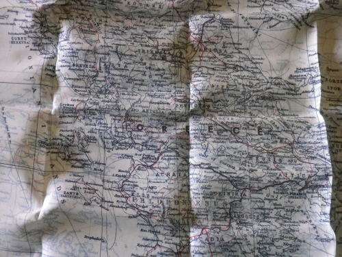 GREAT BRITAIN - WW II BARTHOLOMEW SILK ESCAPE MAP OF EUROPEAN THEATRE AS USED BY RAF, POW'S ETC