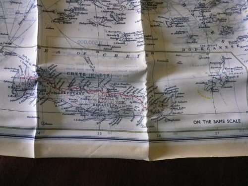 GREAT BRITAIN - WW II BARTHOLOMEW SILK ESCAPE MAP OF EUROPEAN THEATRE AS USED BY RAF, POW'S ETC