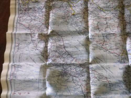 GREAT BRITAIN - WW II BARTHOLOMEW SILK ESCAPE MAP OF EUROPEAN THEATRE AS USED BY RAF, POW'S ETC
